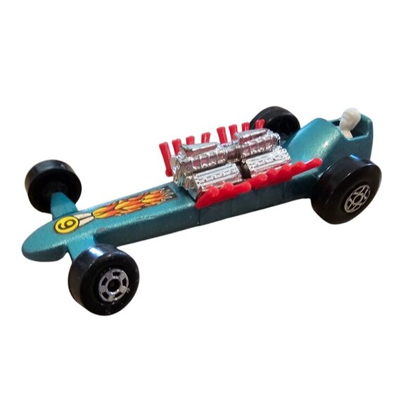 Matchbox Superfast No 64 Slingshot Dragster Diecast Toy Car NO BOX 1971 Vtg Blue - Picture 5 of 9
